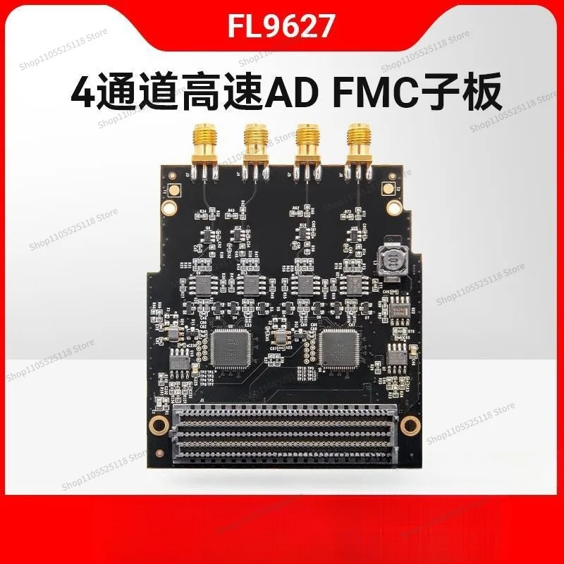 For 12Bit 4 Channel 125M AD9627 Analog-to-Digital Signal Conversion LVDS Module FMC Adapter Board LPC
