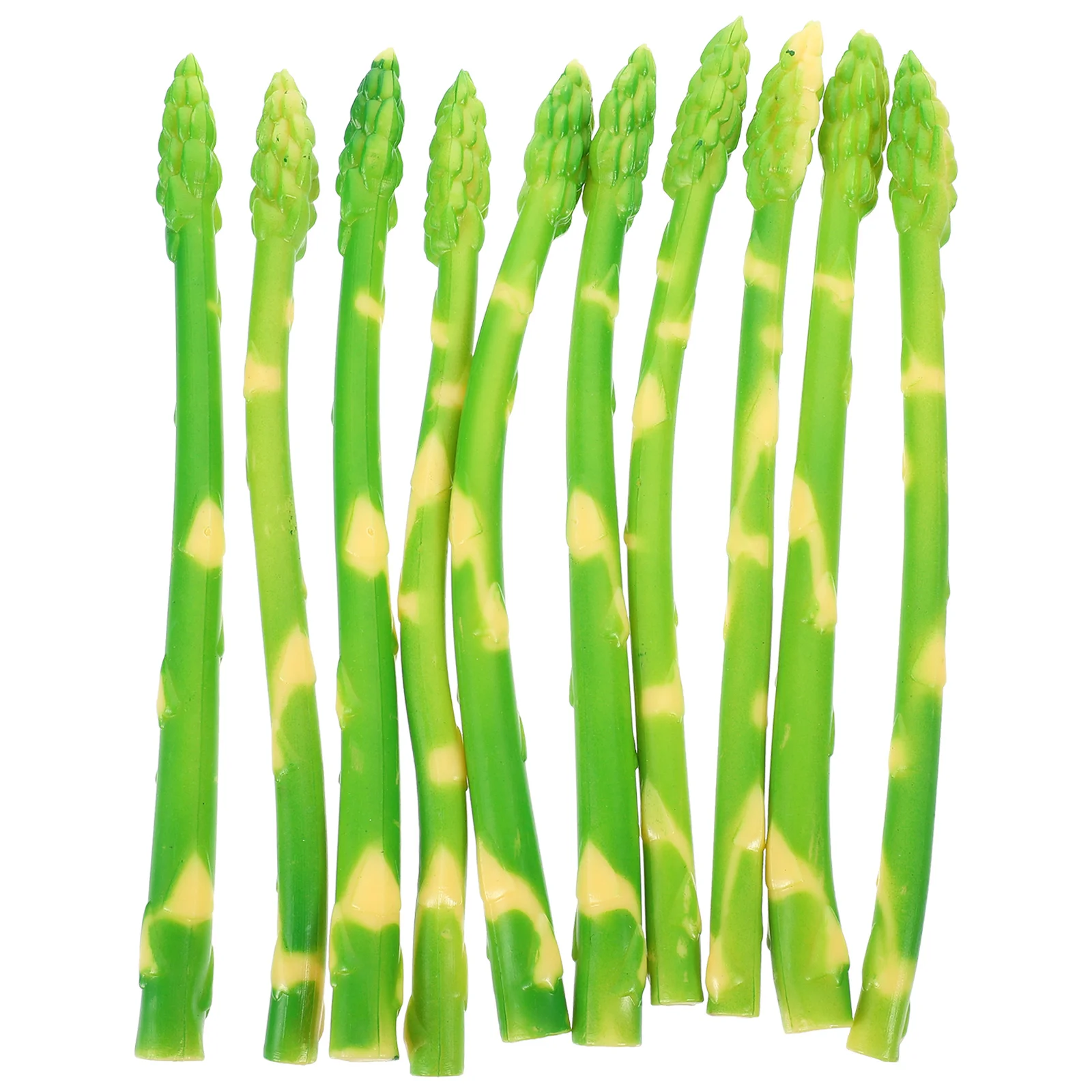 

10 Pcs Simulated Asparagus Ornaments Artificial Model Food Faux Fern Fake Vegetable Decor Baby