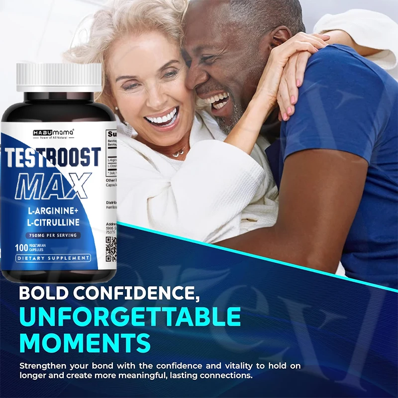 100 Tablets-L-Arginine & L-Citrulline Complex-Male Enhancing Supplements- Boosts Performance,Recovery Support,Bedroom Confidence