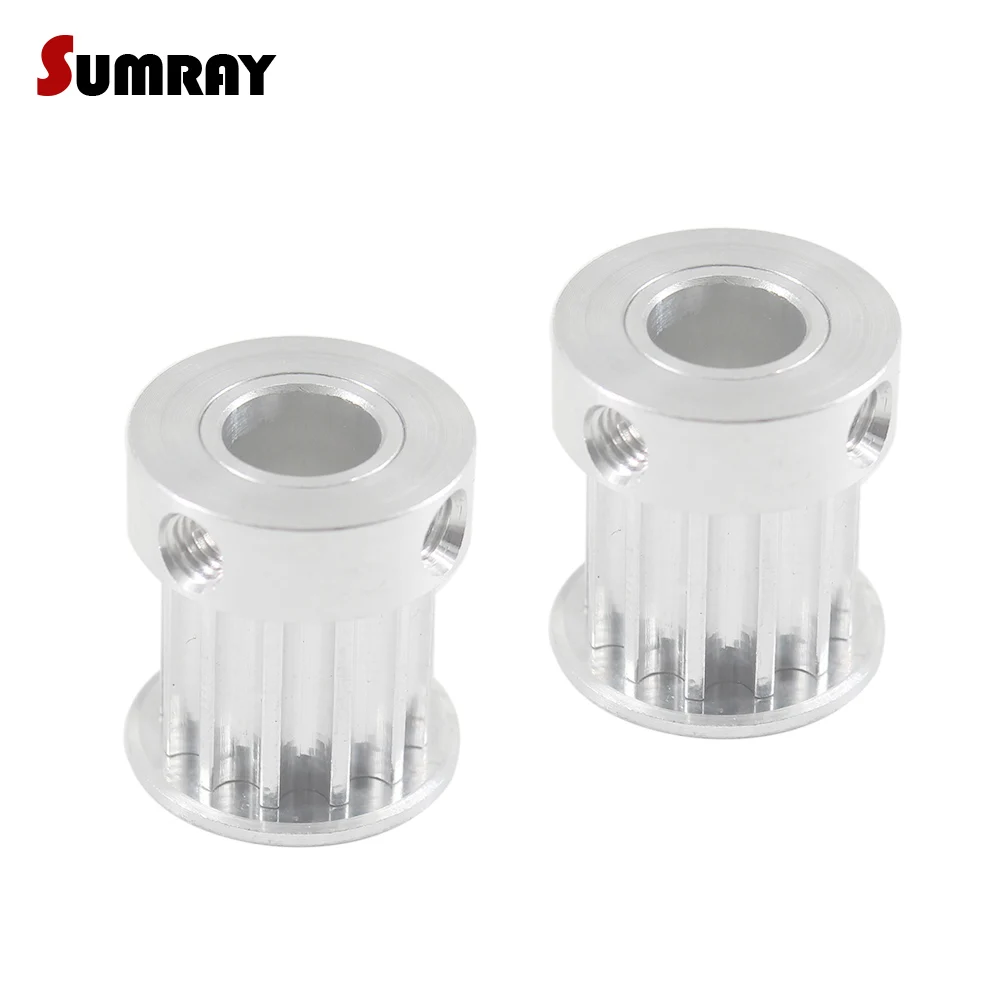 5pcs HTD5M 10T Tooth Belt Pulley 5/6/6.35/7/8mm Inner Bore 16/21mm Width Synchronous Pulley Wheel for Sewing Machine