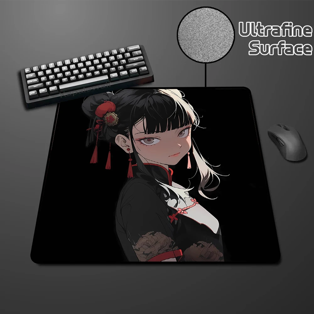 Speed Gaming Mousepad Anime Girl Rubber Keyboard Pads Ultrafine Surfa Mouse Pad PC Gamer Desk Mat Tapis De Souris Carpet 40x45CM