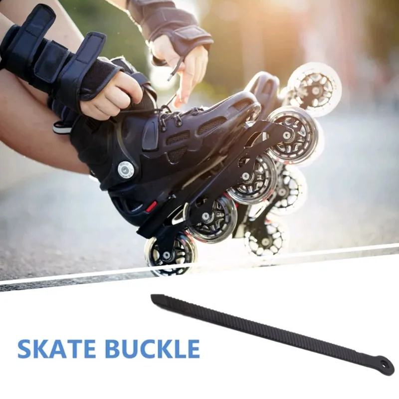 

2Set Skating Strap Kit Skate Boot Shoes Energy Buckle Part Roller Skates Buckle Belt 1.5cm with Screw Inline Skate