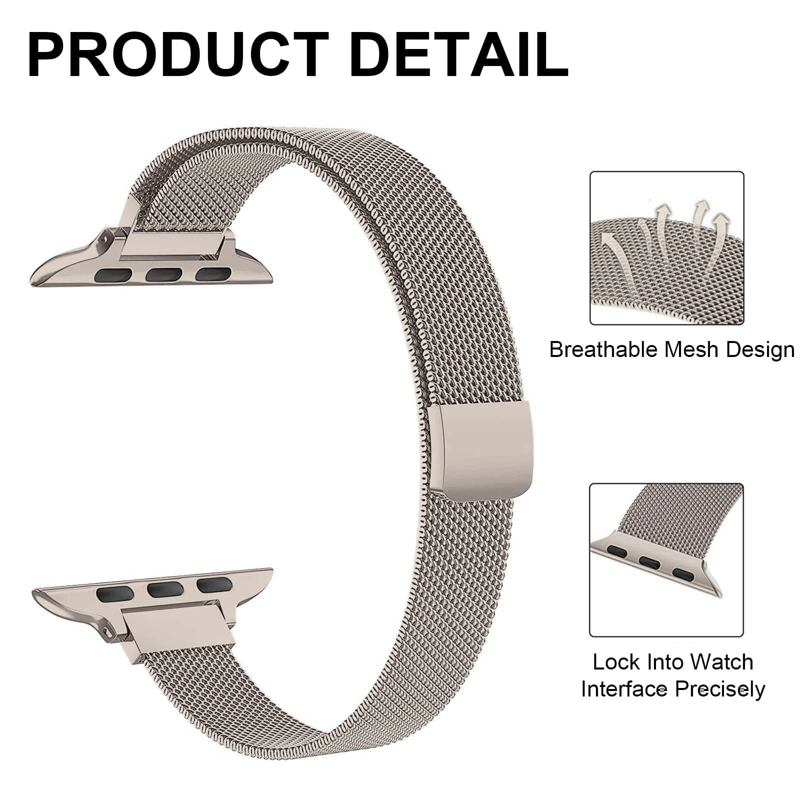 Slim Milanese Loop For Apple Watch Band 40mm 42mm 41mm 44mm 45 38 Correa Bracelet iWatch Series 6 SE 7 8 9 10 Ultra 2 49mm Strap