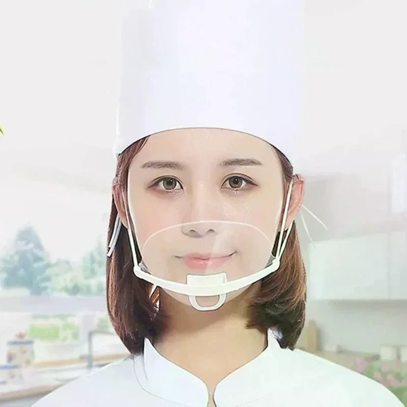 Cooking-Specific Catering Mask Kitchen Transparent Protective Face Shield 10-pack