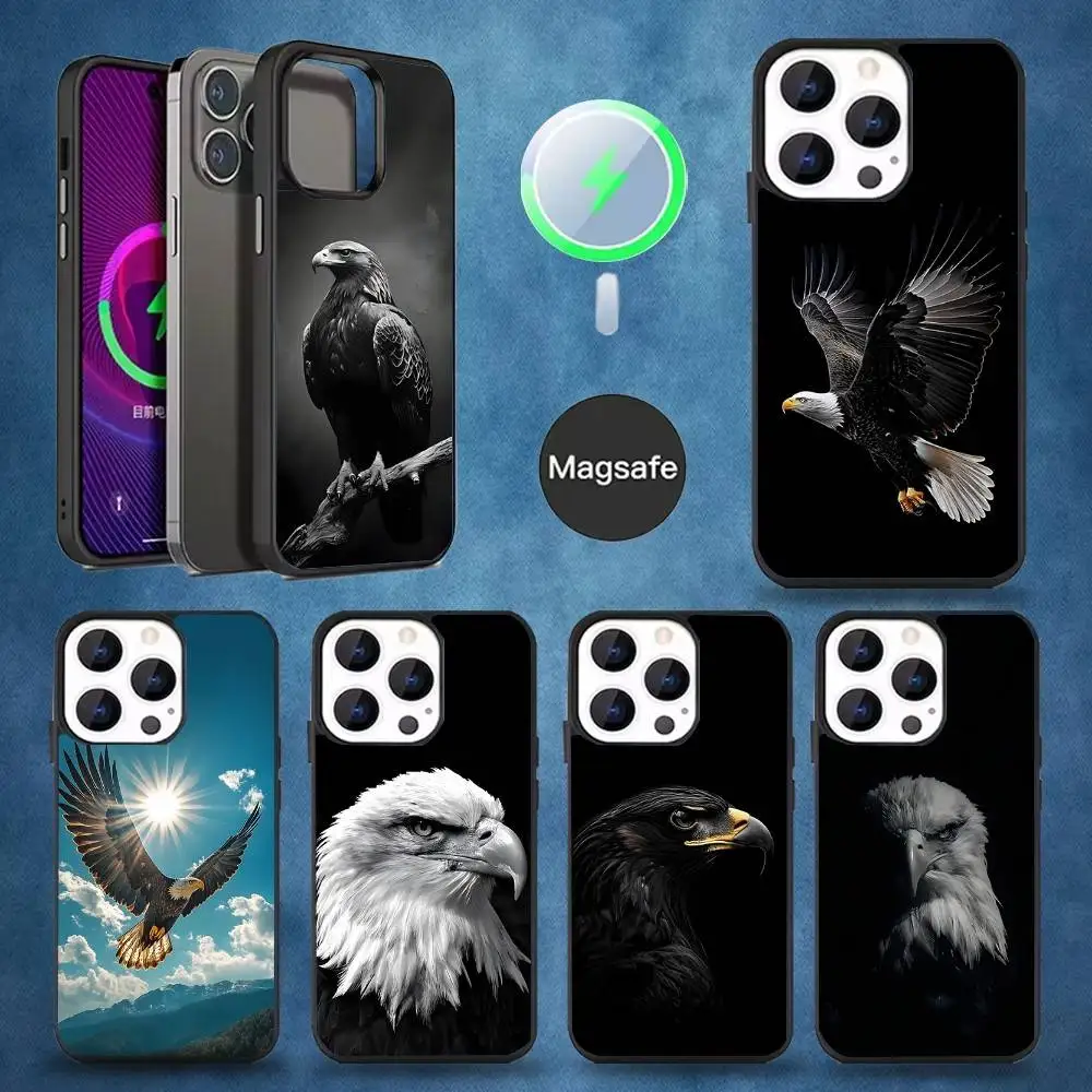

Birds COOL Eagle Phone Case For iPhone 16,15,14,13,12,11,Pro,Max,Plus,Mini,Magsafe,Magnetic Wireless Charging Case
