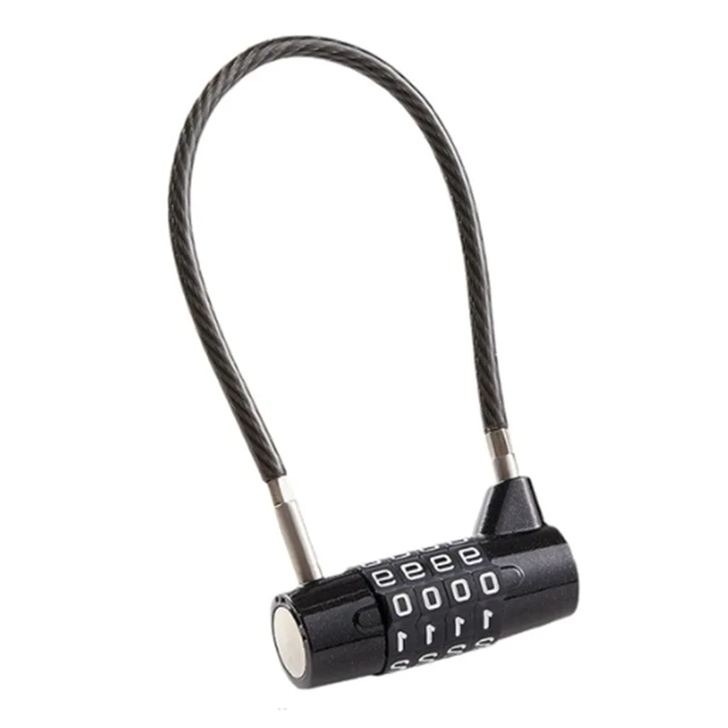 

Luggage Locks, 4-Digit Security Suitcase Locks, Combination Padlock For Suitcases Flexible Cable Travel Lock, Bike Lock-AA26