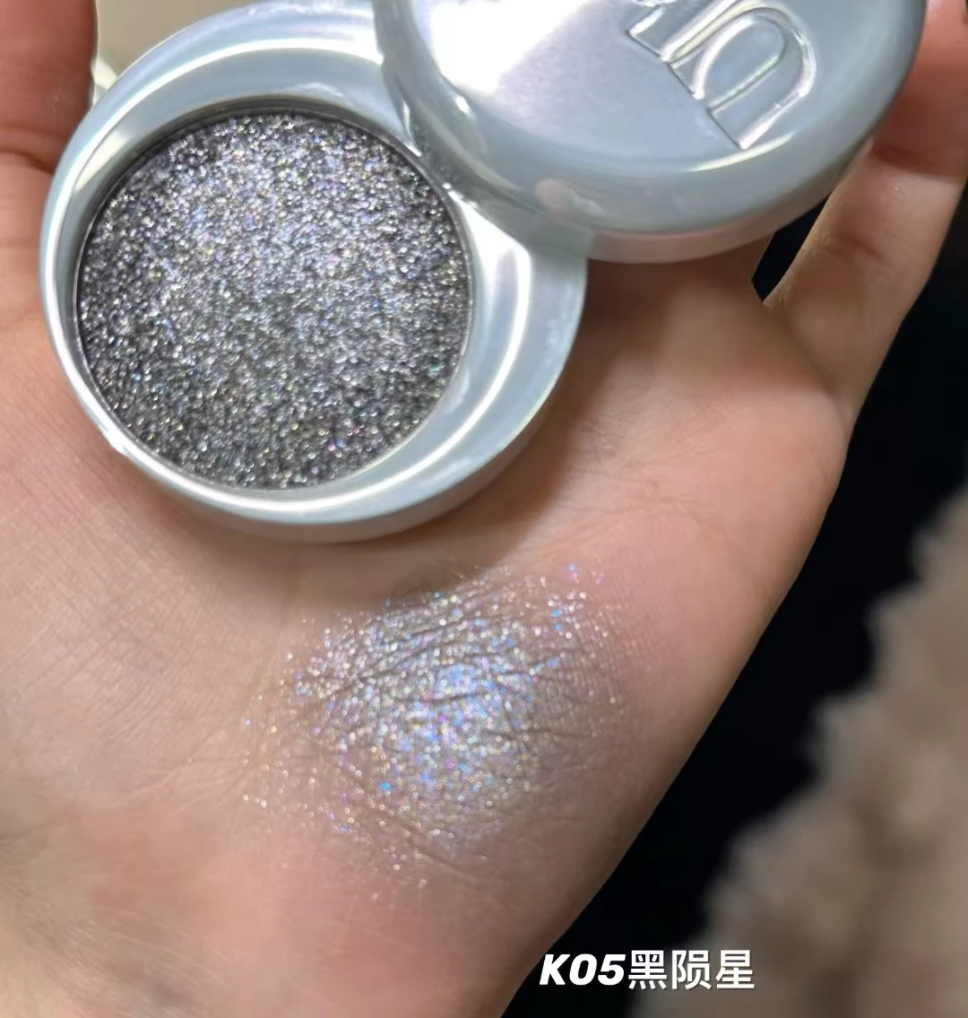 Uhue อายแชโดว์ High Gloss Powder Cream Glitter Pearlescent Smoky Polar Shimmer Fine Flash Long Lasting Single Eye Shadow แต่งหน้า
