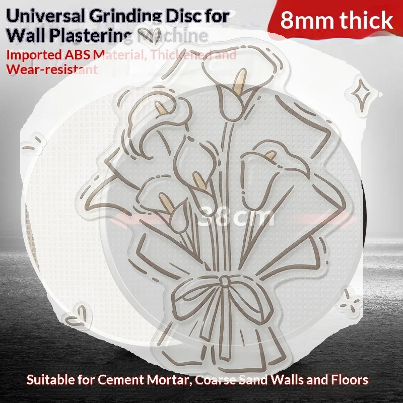 ABS Wall Grinding Disc Floor Smoothing Black White Trowel Plate Ultra Soft Wear-resistant Concrete Floor Sander
