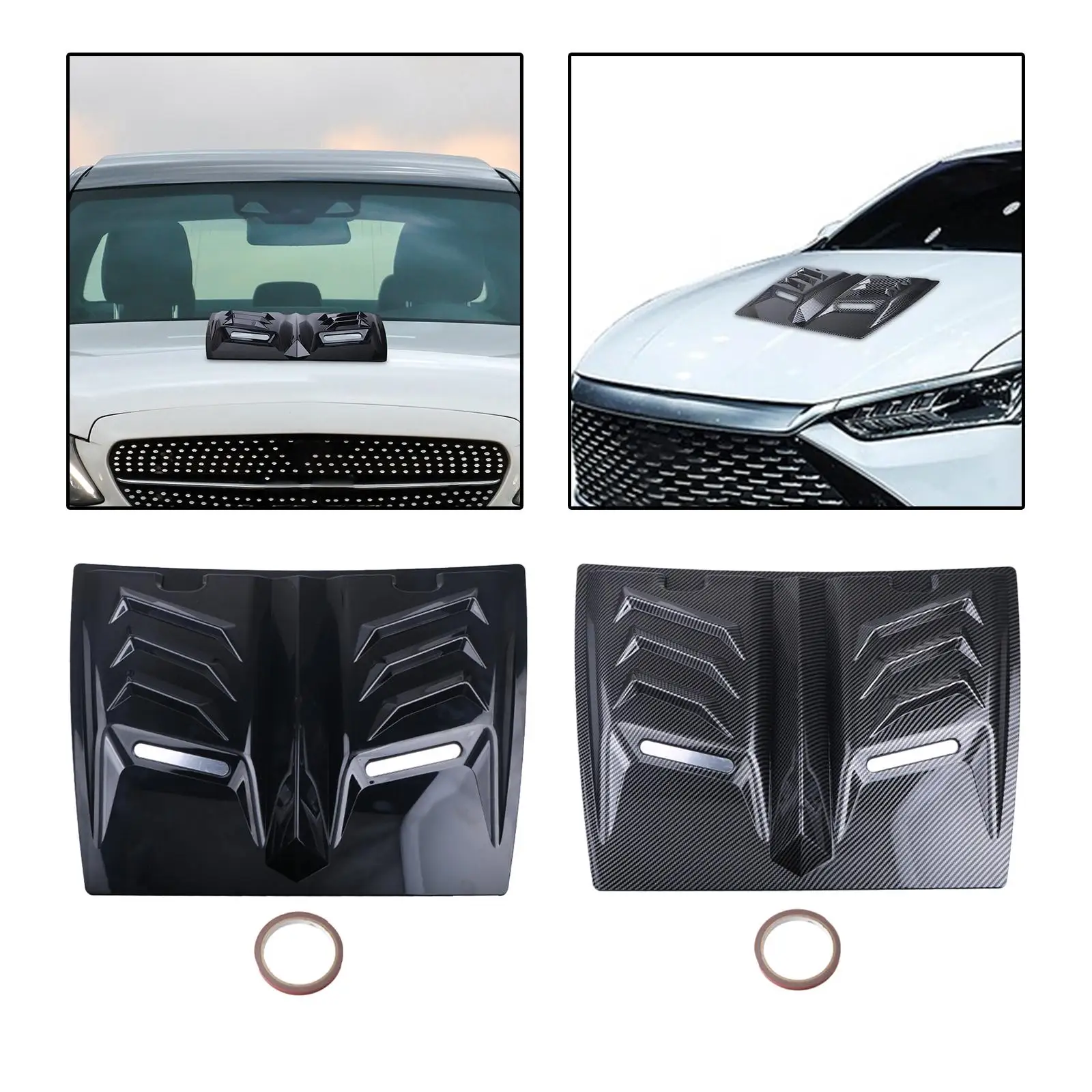 

Декоративная накладка на капот из АБС-пластика для улучшения вентиляции, универсальная для кузова автомобиля