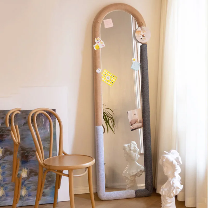 Full Body Korean Style Mirror Decoration Bedroom Luxury Modern Vanity Mirror Decoration Nordic Espelhos Living Room Decorations
