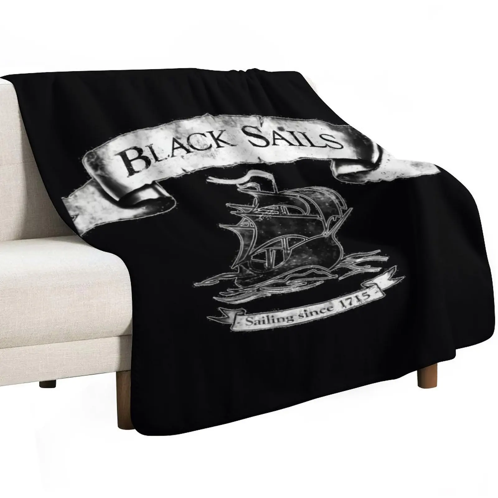 Black Sails - Sailing Since 1715 Graphic \t Throw Blanket Luxury christmas gifts Soft Plaid Extra Large Throw Furrys Blankets