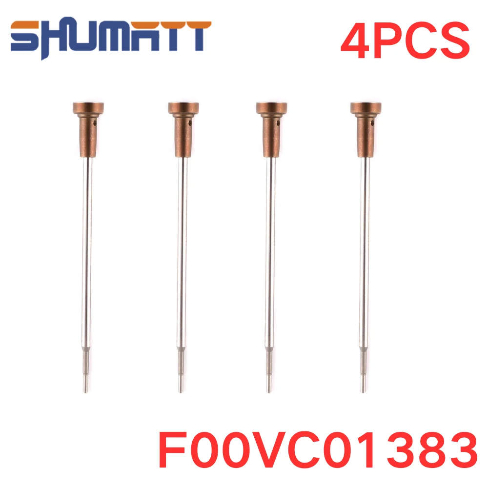 4PCS F00VC01383 Valve Assembly Common Rail Injector Valve Component Replacement for Injector 0445110376 OE# 5258744
