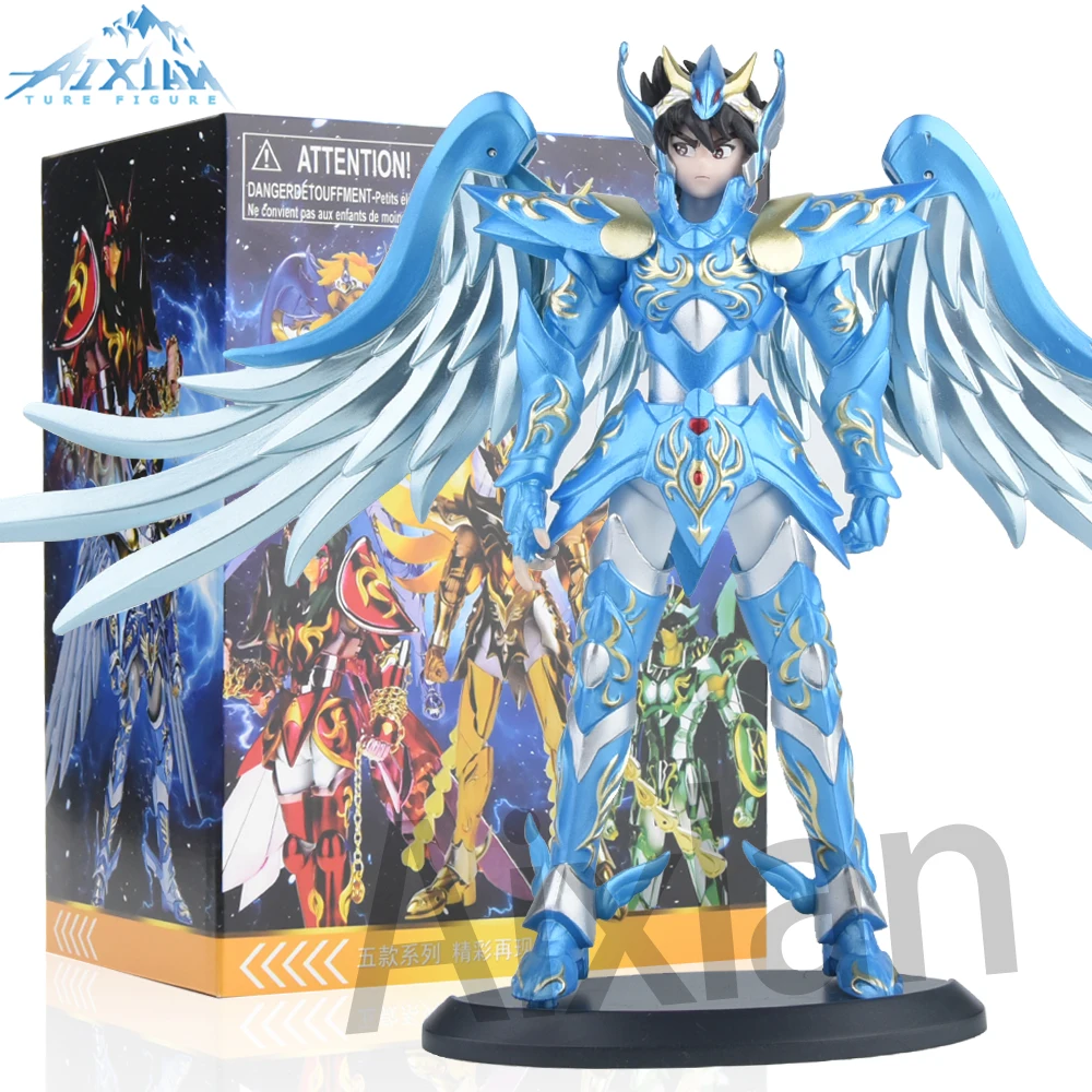 19cm Saint Seiya Figure Phoenix Ikki Hyoga Seiya Shiryu Action Figures Toy PVC Box Figure Collection Decoration Birthday gift