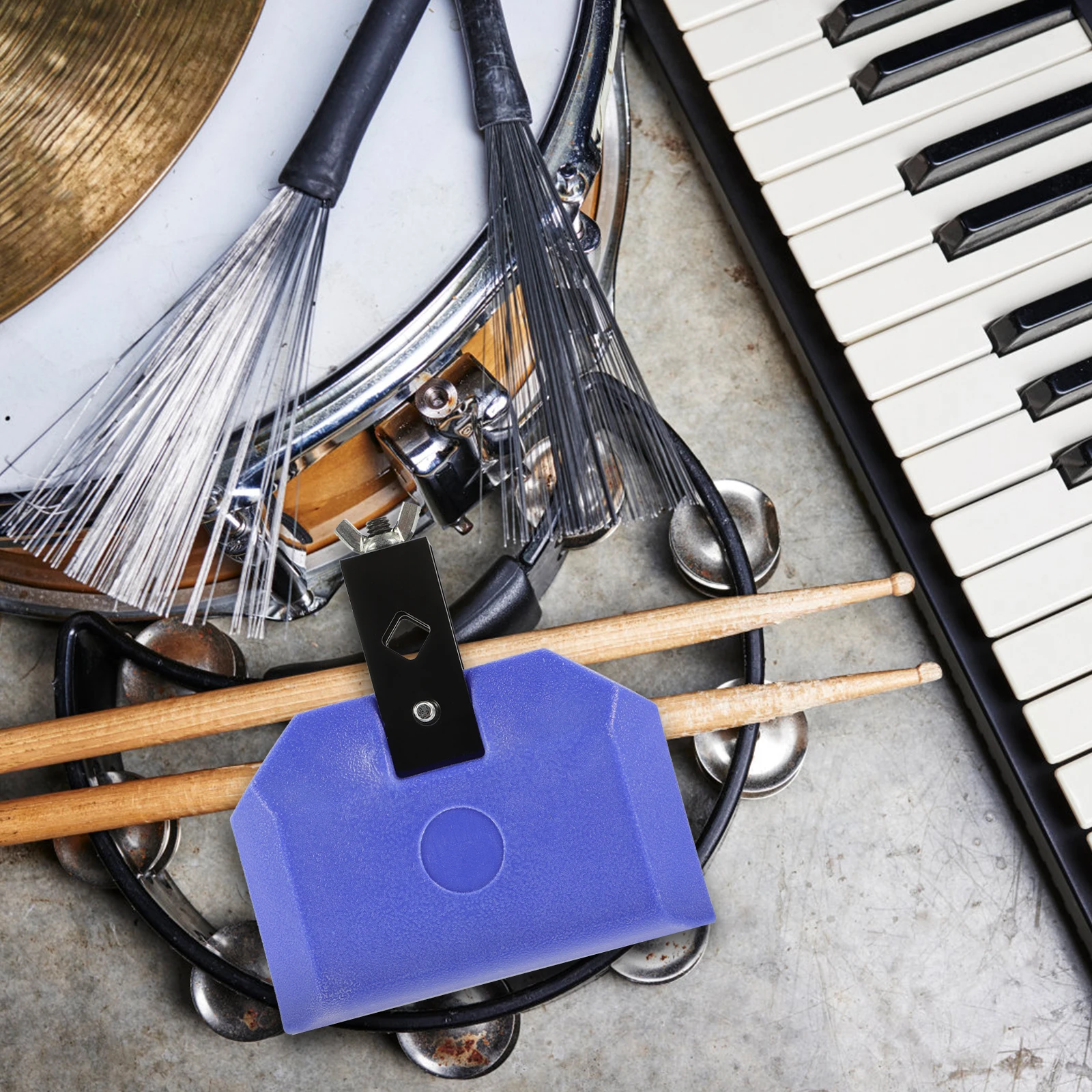 

Plastic Cow Bell Percussion Instrument Kids Toy Musical Accessory Creative Design Light Weight Small Size Smooth Edges No Burrs