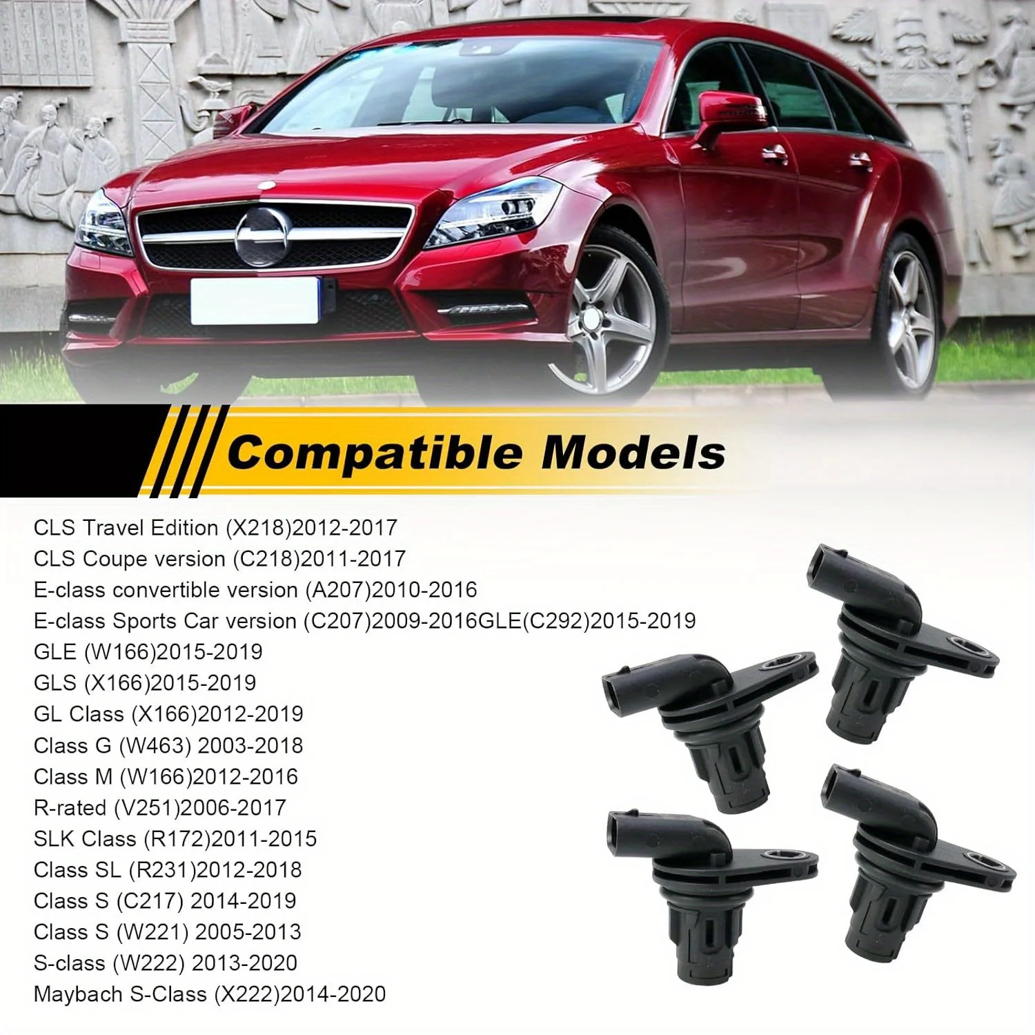 

Датчик распредвала 276 905 11 00, подходит для Mercedes Benz CLS E GLE GLS GL G M R SLK SL S 2003-2020, 2769051000 2769051100