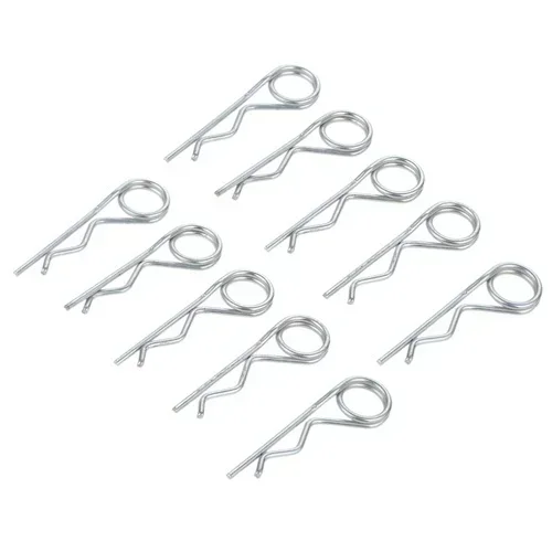 DRELD 20/10/5/2/1pcs Steel Double Ring Cotter Pins Double Coil R Clip Retaining Cotter Hair Pins for Trailer Stroller Cargo Boat