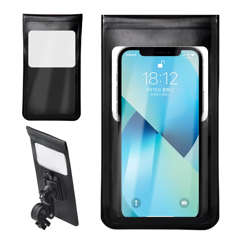 AliExpress NONE Waterproof Bicycle Phone Holder Motorcycle Bike Handlebar Phone Case Bag for iPhone 15 Pro Max 14 Samsung Bike Phone Stand Mount