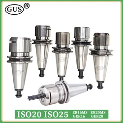 Stainless steel high-precision 0.002mm ISO20 ISO25 ER11MS ER16MS ER20MS chuck wrench engraving machine CNC milling tools holder