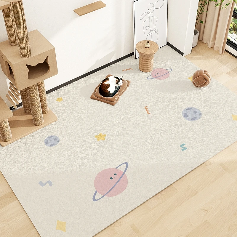 VIKAMA-alfombrilla de comida para perros y gatos, esteras impermeables para comida de perros, para suelos, estera de comida para mascotas, estera para gatos resistente al desgaste, repelente de suciedad