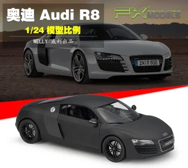 

Welly 1:24 Audi R8 Alloy Car Model Diecasts & Toy Vehicles Collect Gifts Non-remote Control Type Transport Toy