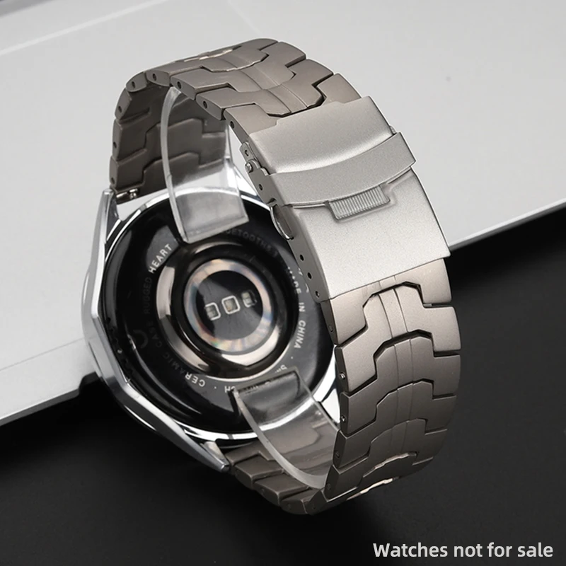 Correa de reloj de metal de titanio para Swatch x Blancpain, correa de reloj conjunta Fifty Fathoms, hombres y mujeres, cinco pulseras oceánicas, 22mm, naranja y negro