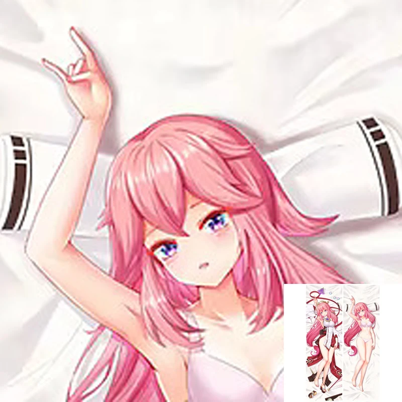 

Anime Pillow Cover Dakimakura Guuji Yae 2 Side Printed Hugging Body Pillowcase Cushion Cover Bedding Decor