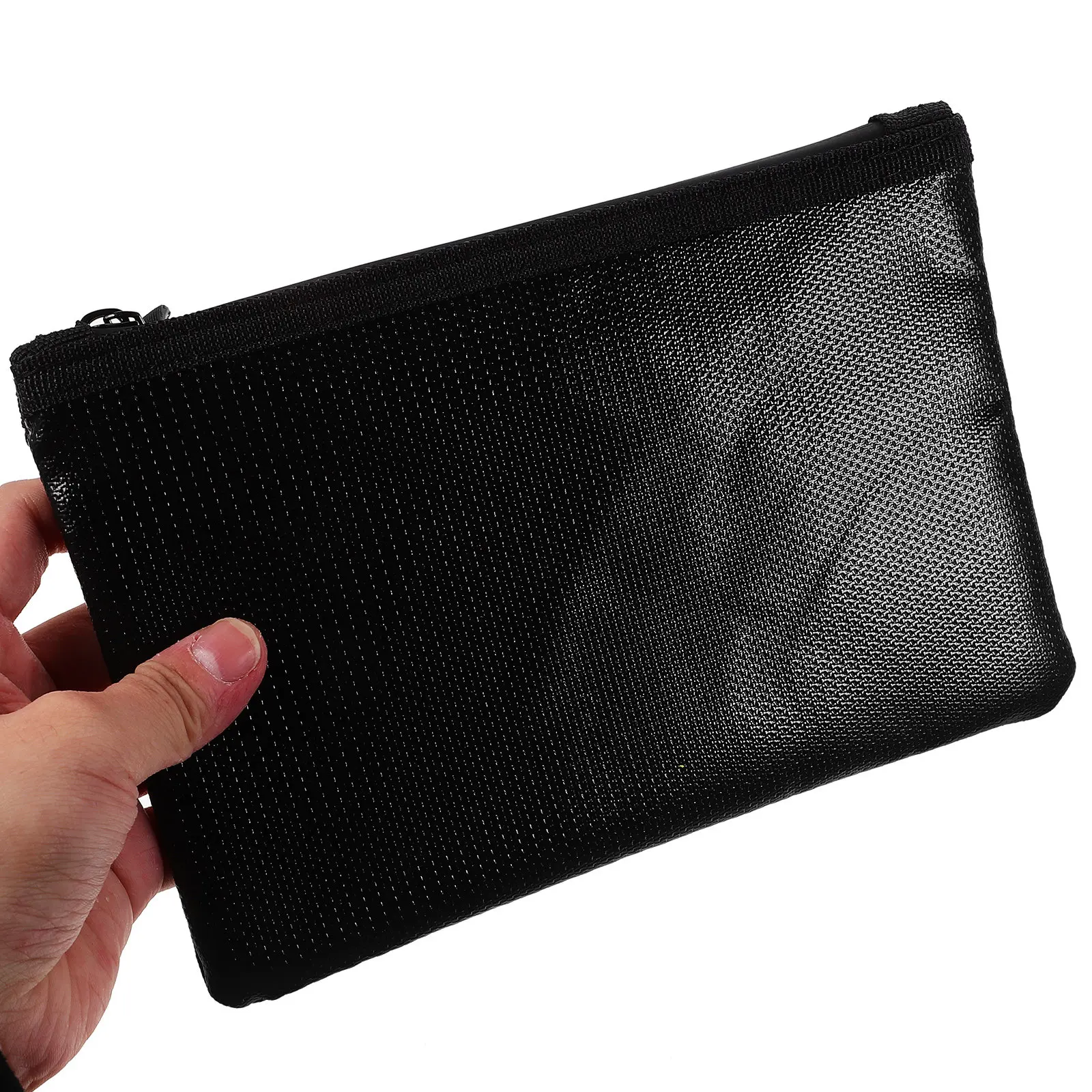 

Fireproof Document Organizer Heat Resistant Fiberglass Silicone Construction Zipper Closure Portable File Pouch for Office Bills