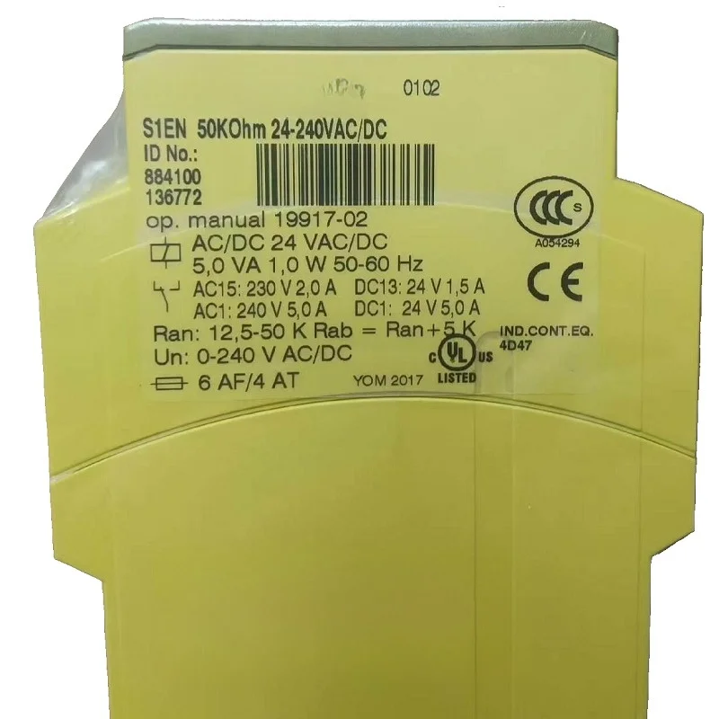 New For Pilz S1EN 50KOHM 24-240VACDC 884100 Safety Relay Module