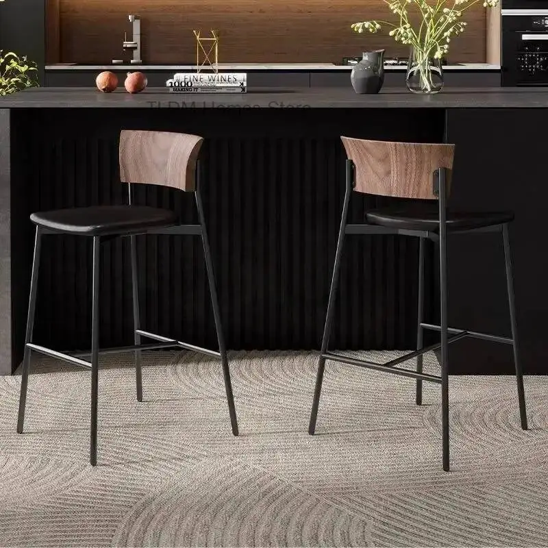 Sillas Altas Modernas para Fiestas, Sillas de Bar Resistentes y Relajantes para Recepción, Sillas de Barra de Cocina de Lujo Ligero, Muebles