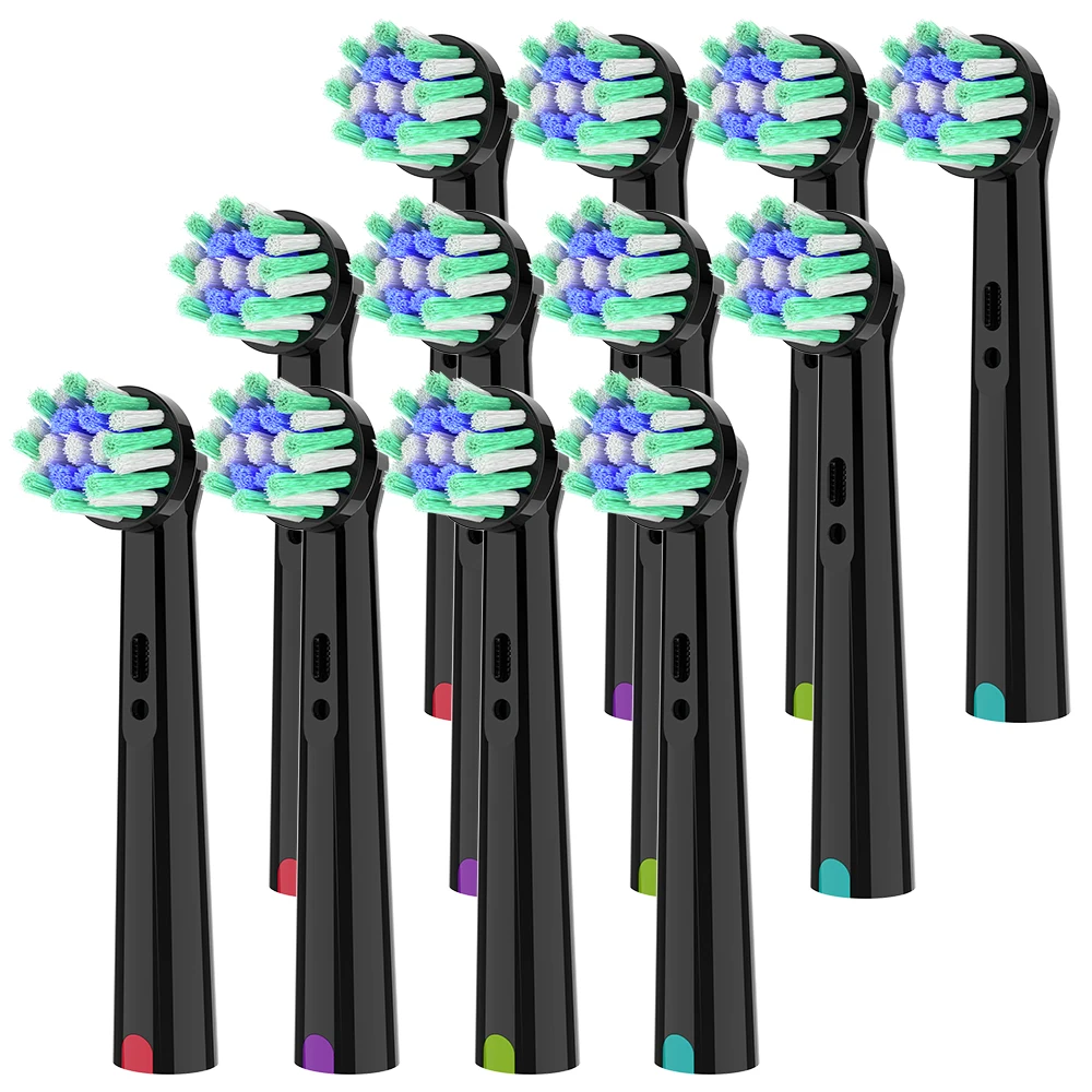 4/8/12/20pk borstelkoppen met gekruiste borstelharen, compatibel met Oral B elektrische tandenborstel, vervangende tandenborstelkop voor Pro 1000 500