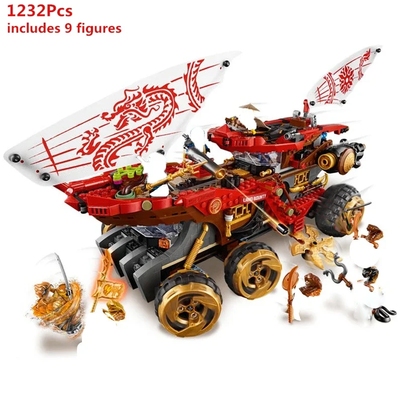 70677 70676 70674 Land Bounty Truck Car Lloyd's Titan Mech Fire Snake Bugs Building Blocks Bricks Sets Model Toys for Boys Gift