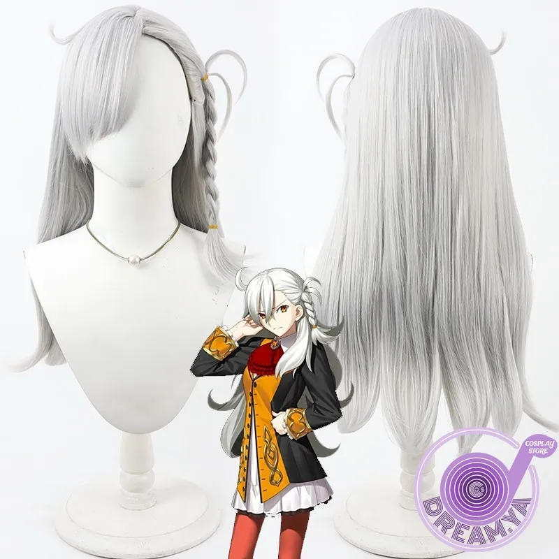 

Olga Marie Cosplay Wig FGO Fate Grand Order Gray Heat Resistant Synthetic Hair Halloween Party Role Play Carnival + Free Wig Cap