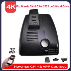 4K Front And Rear Camera Wifi Dash Cam For Mazda CX-5 CX-4 CX5 CX4 2017-2023 Left-Hand Drive ,Plug And Play Car DVR APP Control