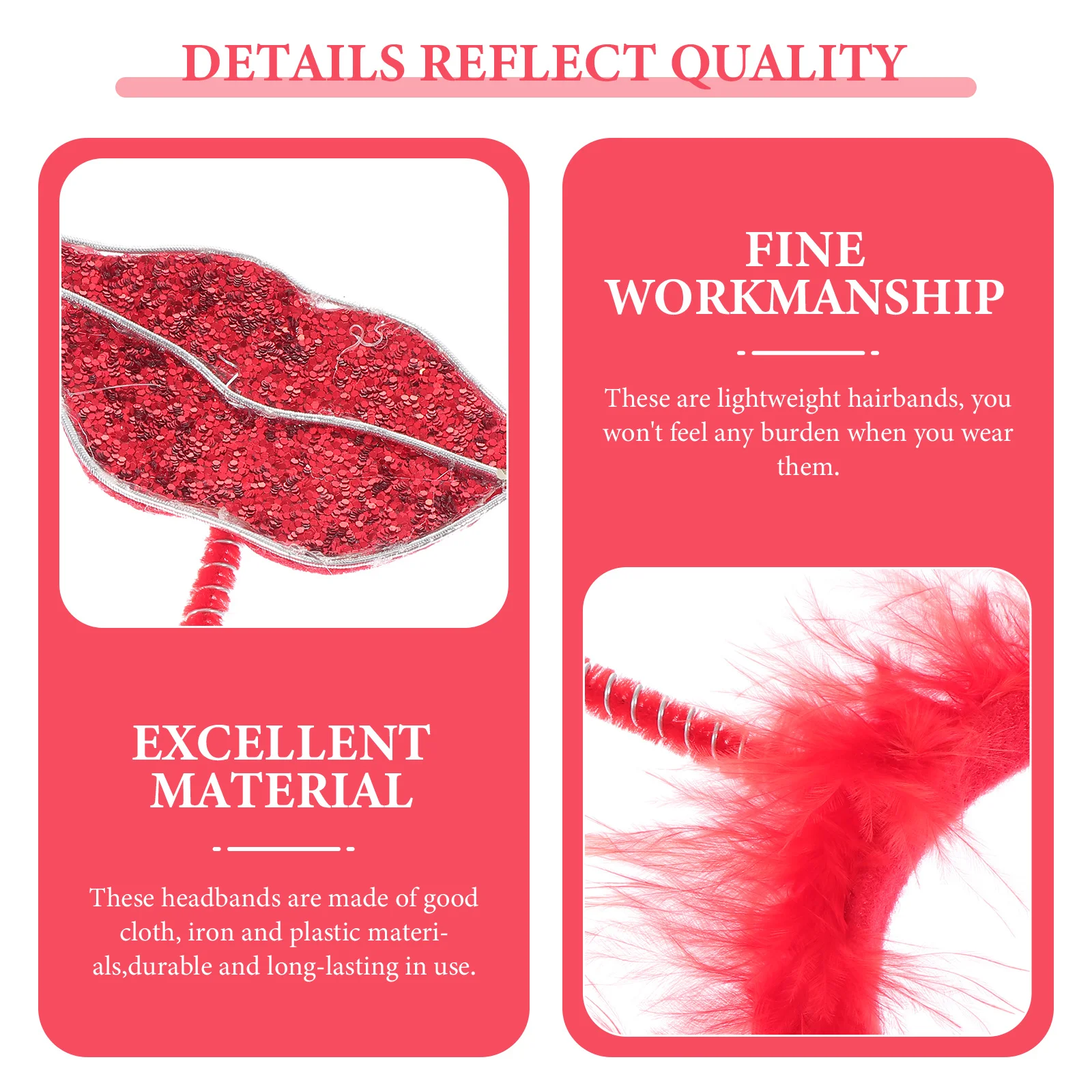 

1 шт., повязка на голову с красными губами, женская повязка на голову на день Святого Валентина, вечерние украшения для головы, аксессуар для волос для взрослых, женский карнавальный костюм, поставка