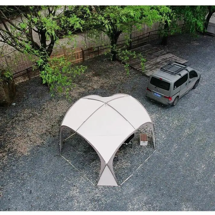 Dome-shaped Canopy Tent Portable Outdoor Sunscreen Camping Equipment Super Large Sunshade Windproof Waterproof Four-season