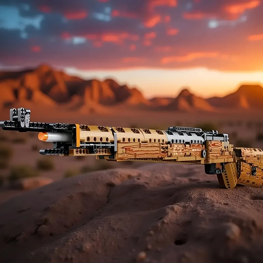 Blocs de construction de fusil de Sniper créatif Kar98K, arme militaire, modèle de pistolet Super Magnum, briques, ensemble de jouets, cadeau pour enfants, 1028 pièces