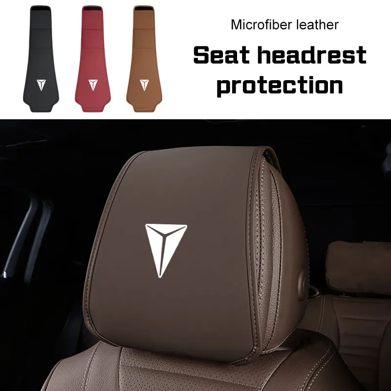 2026 For Changan Deepal S7 S07 SL03 S05 G318 S09 Car Seat Headrest Protective Cover Car Styling Microfiber Leather Accessories
