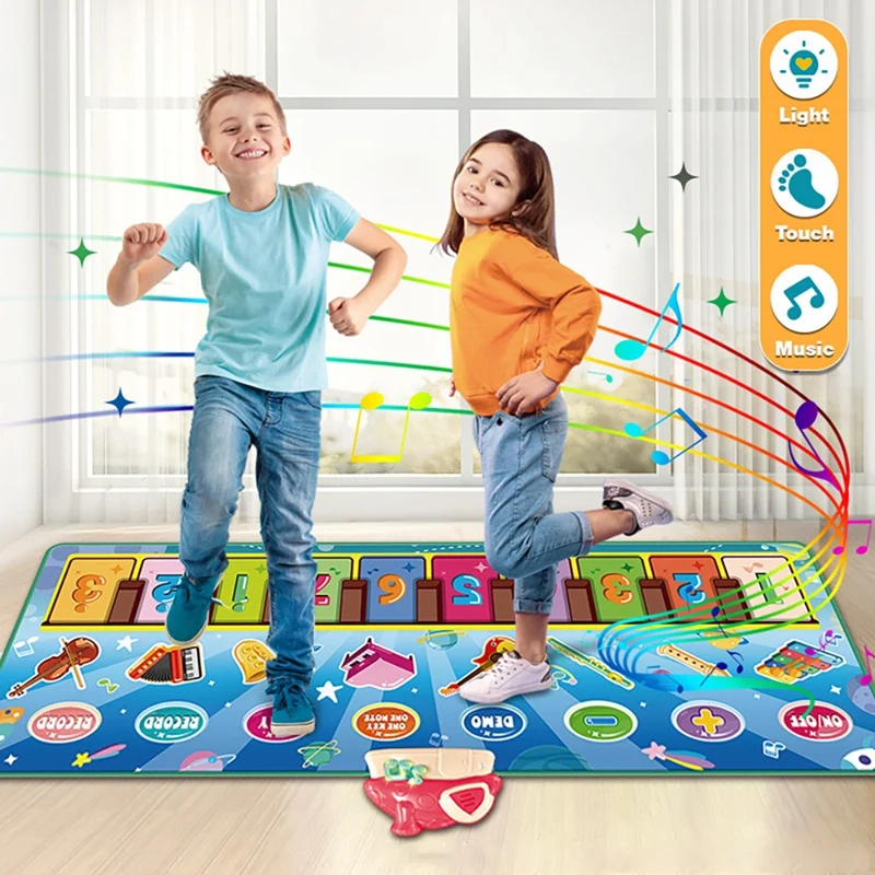 Piano Mat For Kids Music Mat For Kids Musical Keyboard Playmat Christmas Birthday Best Gift For Give Boys Girls