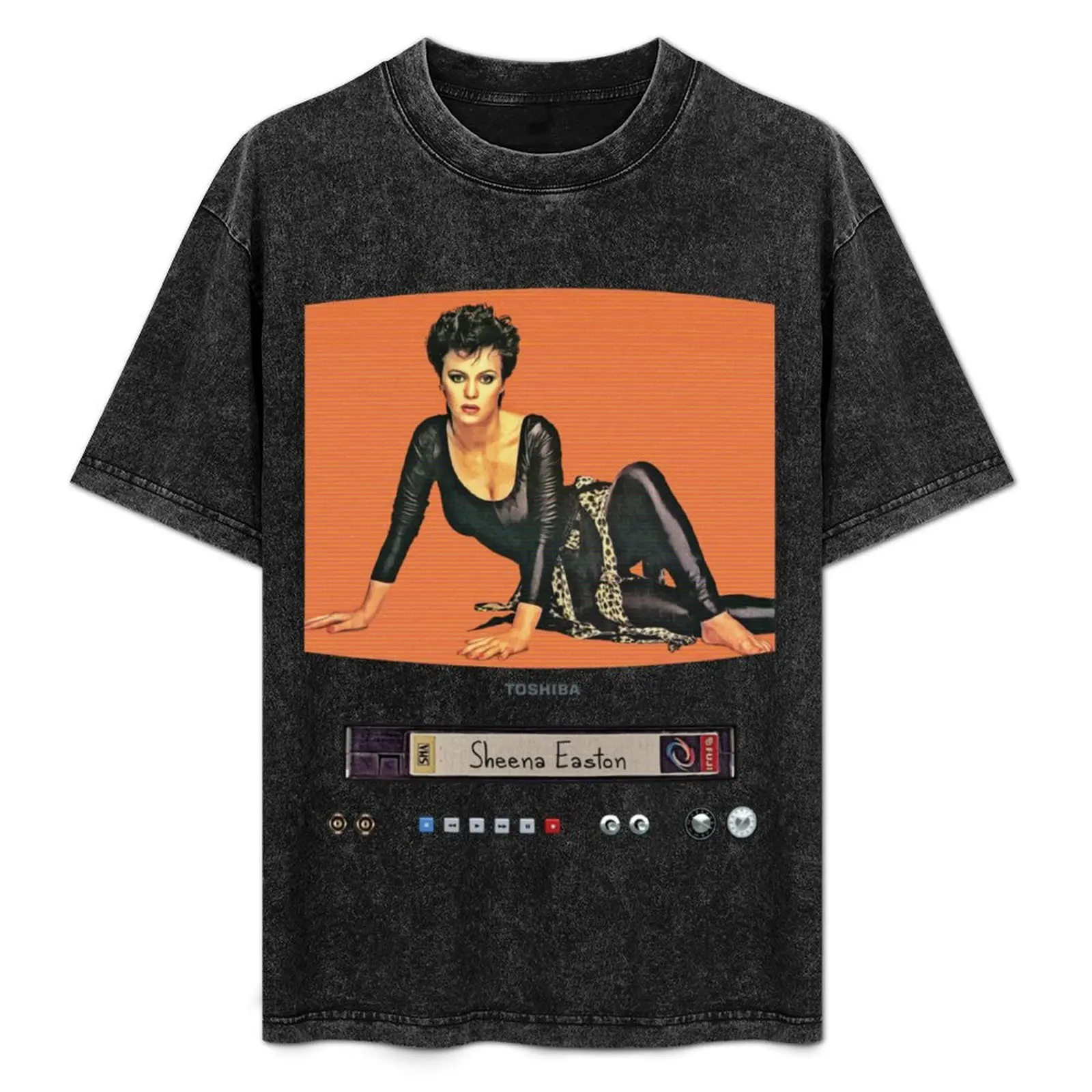 Camiseta Sheena Easton (al estilo de un promo de MTV), camiseta informal de manga corta para vacaciones