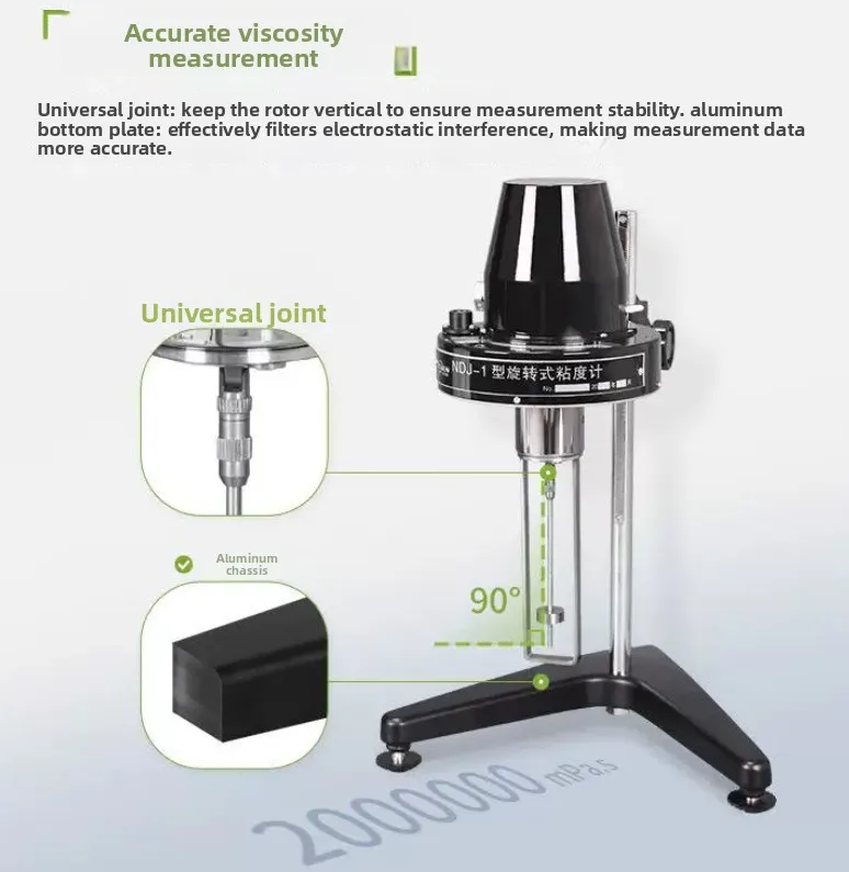 Rotary Viscometer  NDJ-1   NDJ-4  1-100000 mPa.s Viscosity Tester rotational viscosimeter