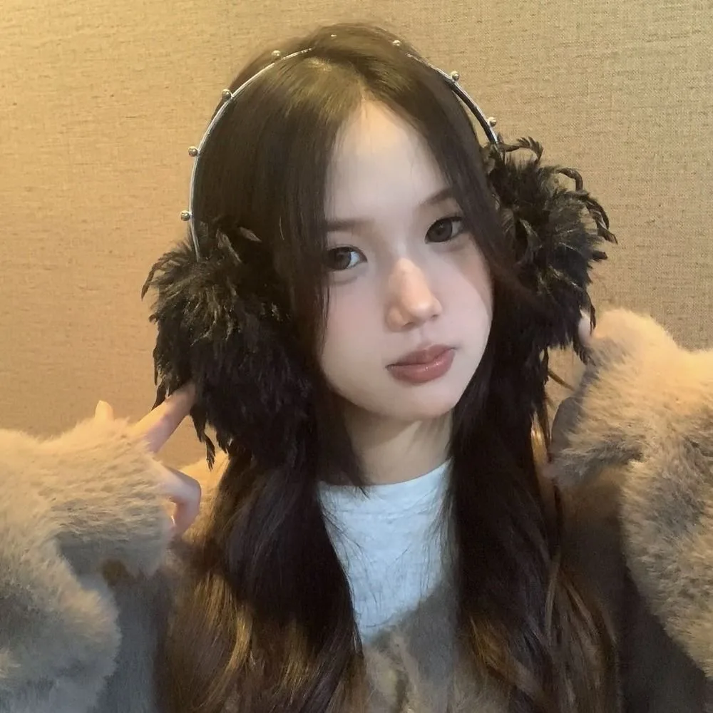 New Autumn Winter Plush Hair Earmuffs Foldable Warm Headband Earmuffs Anti-freeze Thickened Ear Protection Bag