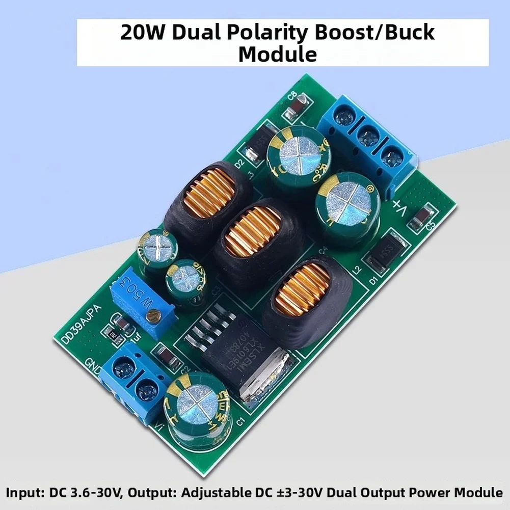 DC DC Step Up Down Converter 3.6-30V Input Dual Output Adjustable Power Supply For DIY Electronics And Alternative Energy