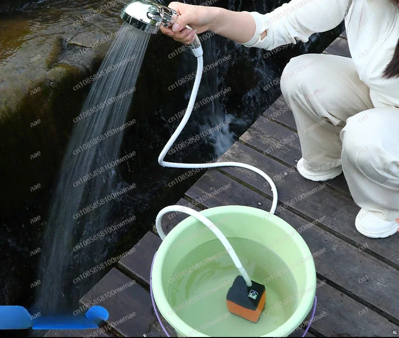 ポータブルシャワーヘッド,シンプルな電気シャワー,田舎の家,屋外