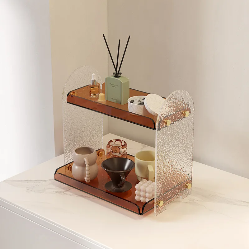 

Акриловая настольная полка, настольная стойка для хранения вещей, стойка для гостиной, прикроватная отделка спальни, оптовая продажа