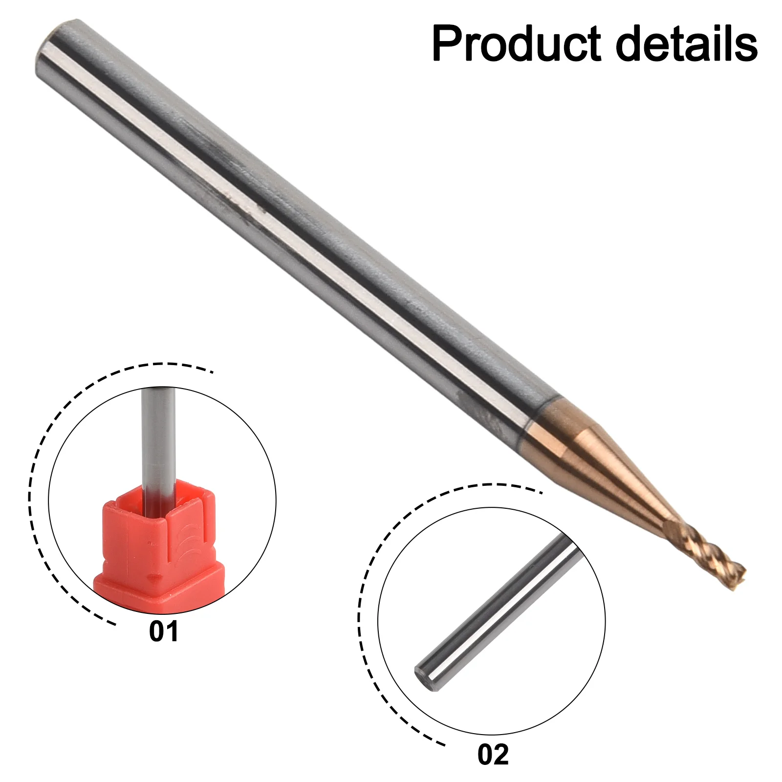Stable Performance Carbide End Mill for Use in High Temperature Environments with Excellent Lubrication and Durability Features