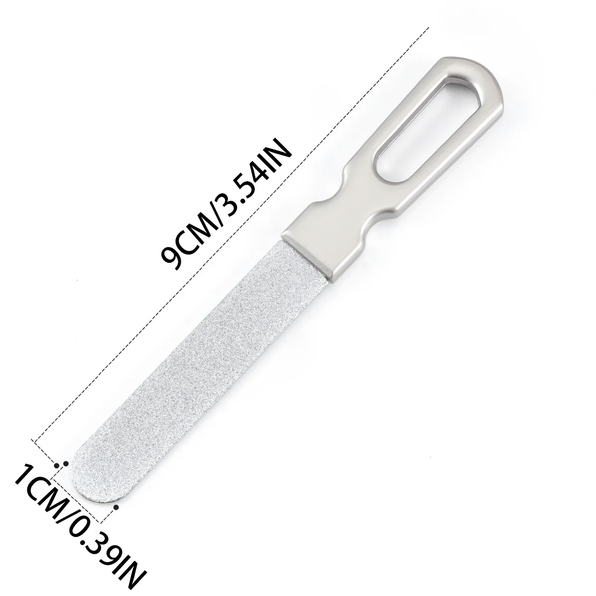 Double Sided Stainless Steel Nail File Buffer Polisher For Nail Shaping Trimming Smoothing Professional Manicure Pedicure Tool