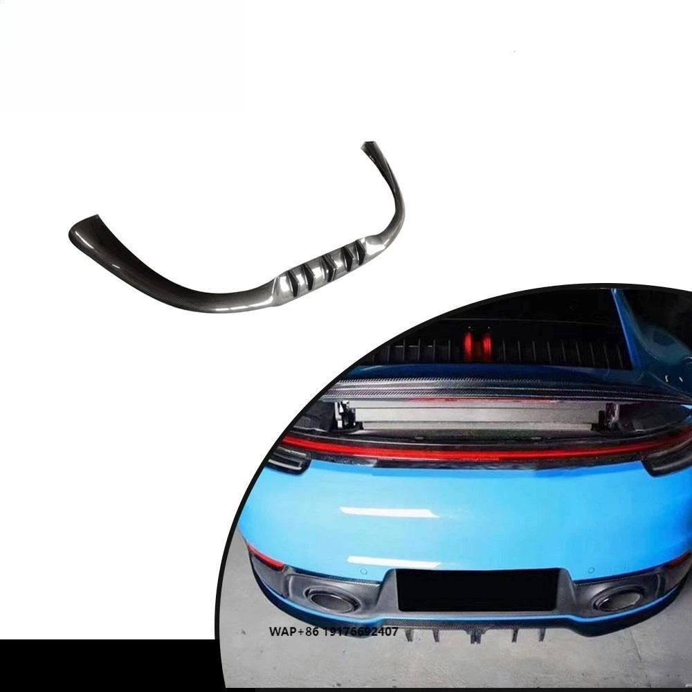 

ForPorsche 911 992 Turbo S 2019-23 REAL CARBON Rear Bumper Diffuser Lip Spoiler