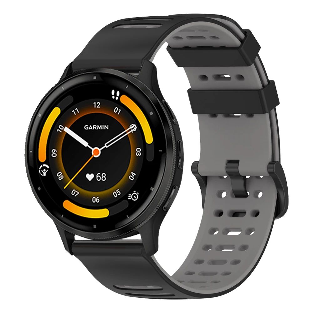 Banda respirável 22mm para garmin venu 3 pulseira de relógio para garmin venu 2 forerunner 265 255 m vivoactive 4 pulseiras esportivas de silicone