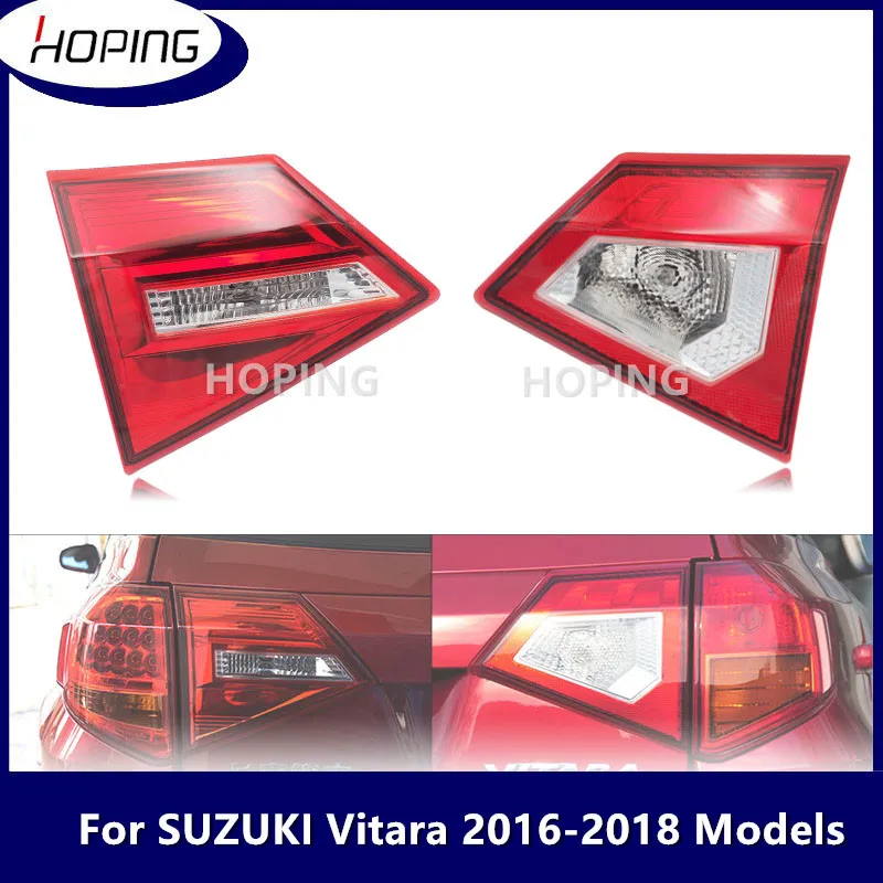 Hoping Rear Bumper Inner Tail Light Assembly For SUZUKI Vitara 2016 2017 2018 Brake Lamp Stop Lights Rear Fog Lamp With Bulb