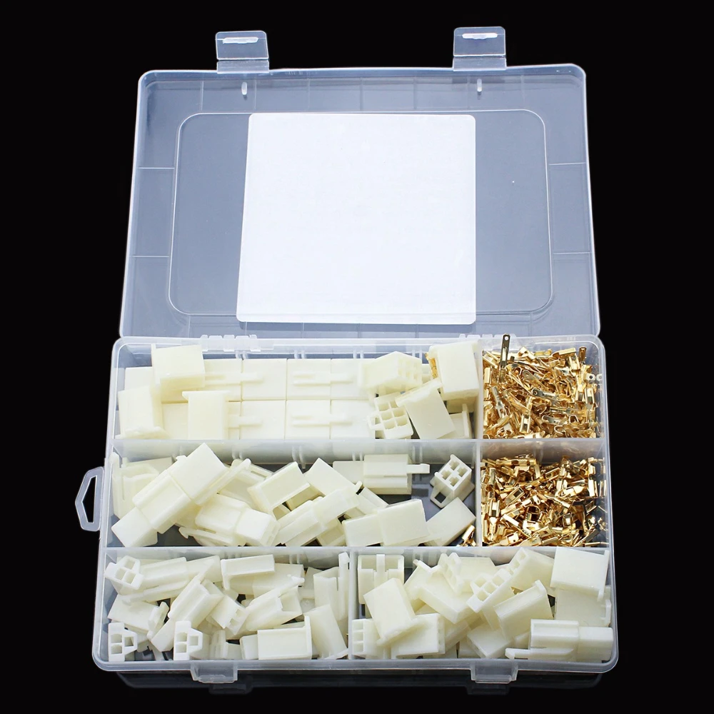 Car Motorcycle Electrical Connectors 2.8mm 2 3 4 6 9 Pin Wire Terminal Hooks for Male/Female Terminals Assorted Kit